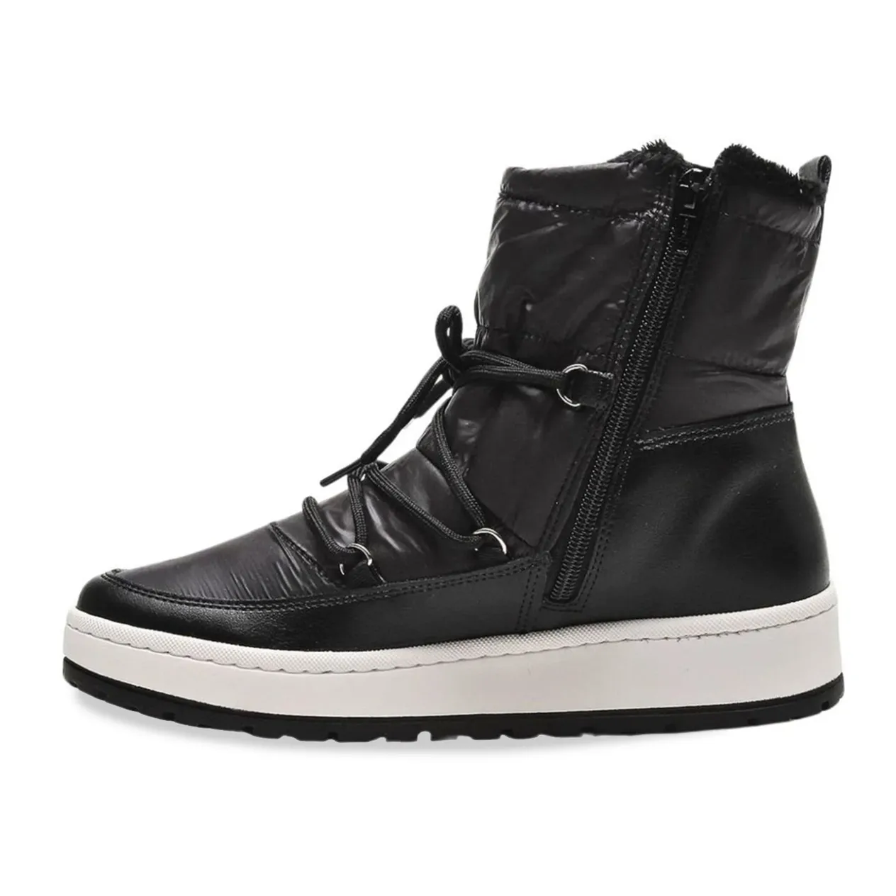 Via Marte Bota 259-001-01 Preto NapaNylon Acetinado -2-